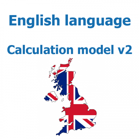 English language for calculation model v2
